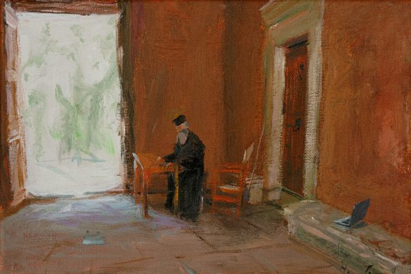 Kreta 1207 Kloster Agia Triada            |  2018    Ac./Leinw.  20 x 30 cm