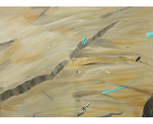 Gräben | 2009 Ac./Leinw. 130 x 180 cm