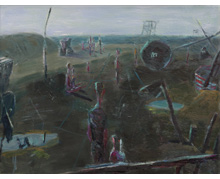 Strandgänger | 1987 Öl/Sperrholz 108 x 140 cm