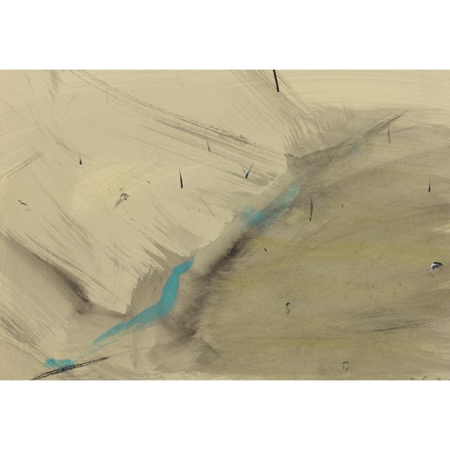 II 338            |  2016    Acryl/Papier  39 x 55 cm