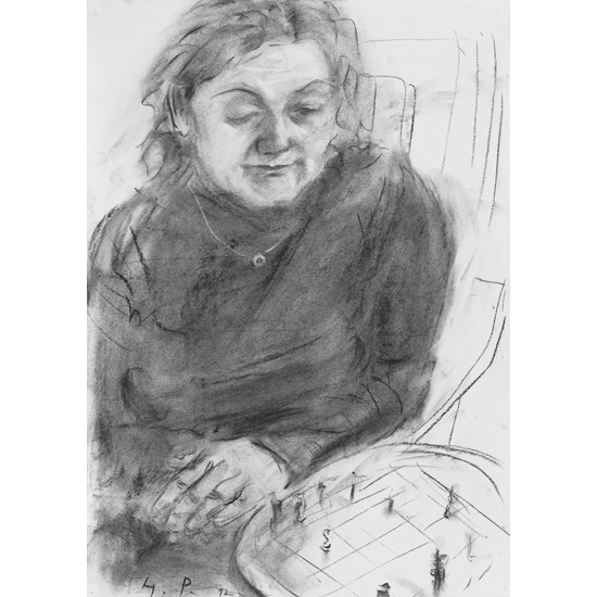 Schachspiel            |  2012    Kohle/Papier