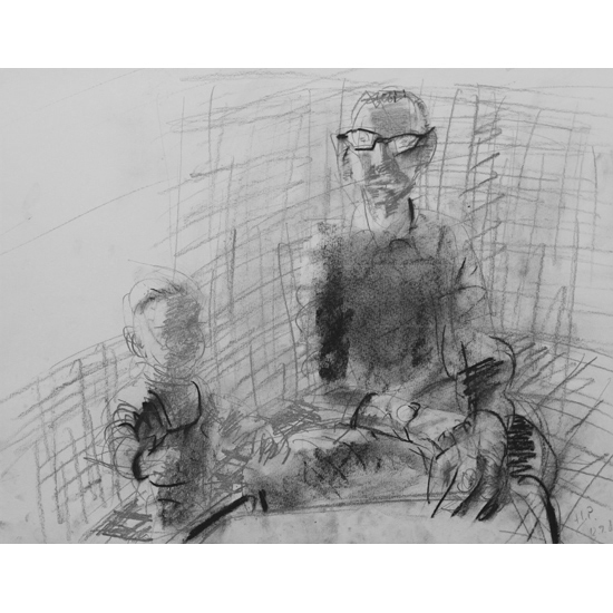 ohne Titel            |  1986    Kohle/Papier